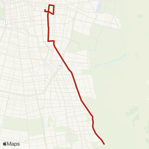 Red (M) Ñuñoa - Camilo Henriquez map