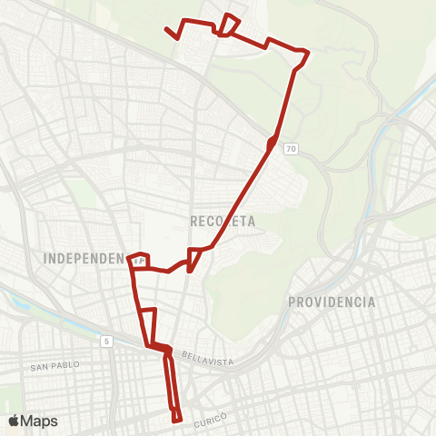 Red El Barrero - Centro map