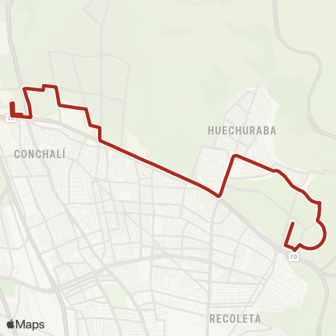 Red (M) los Libertadores - Ciudad Empresarial map