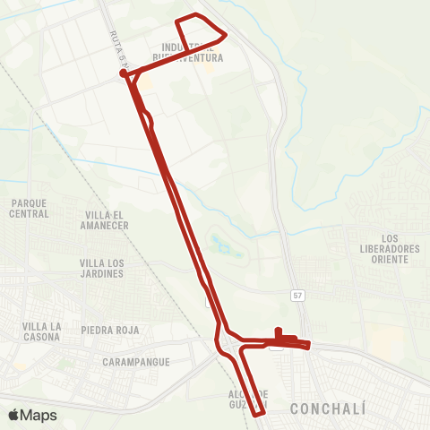 Red M) los Libertadores - San Ignacio map