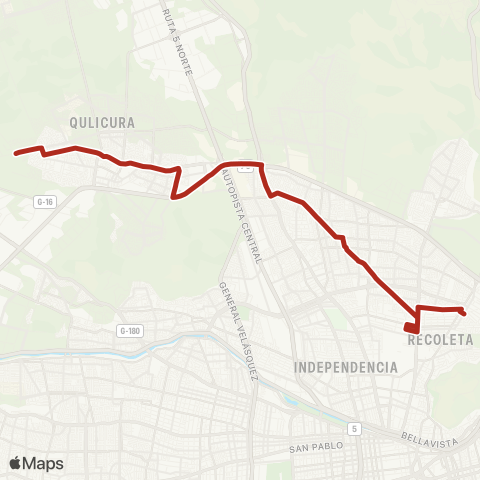 Red El Salto - lo Marcoleta map