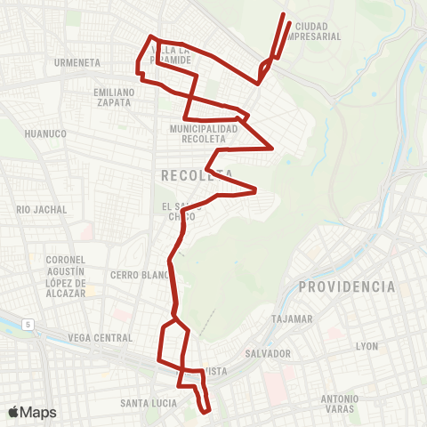 Red El Salto - Plaza Italia map