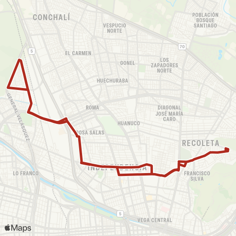 Red Huamachuco - Av. Arzobispo Valdivieso map