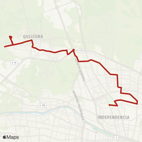 Red Plaza Chacabuco - lo Marcoleta map