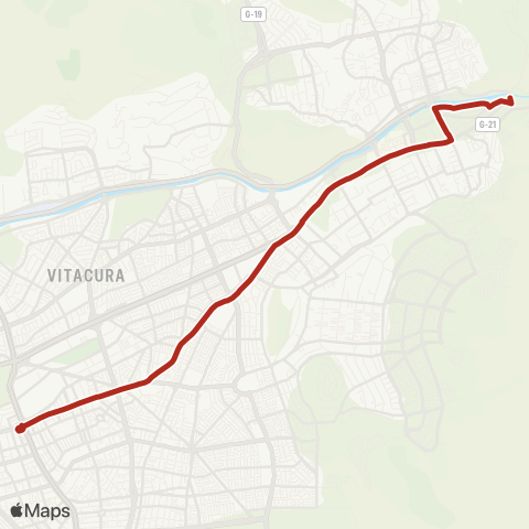 Red (M) Escuela Militar - Plaza San Enrique map