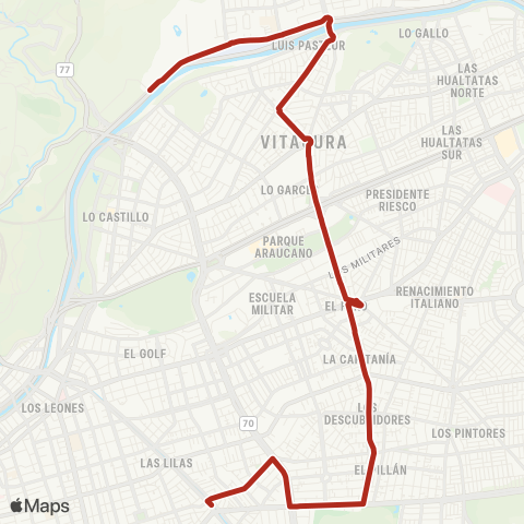 Red La Piramide - (M) Francisco Bilbao map