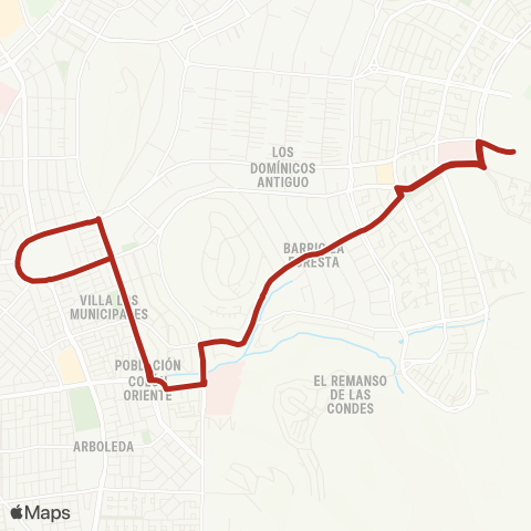 Red San Carlos de Apoquindo - (M) los Dominicos map
