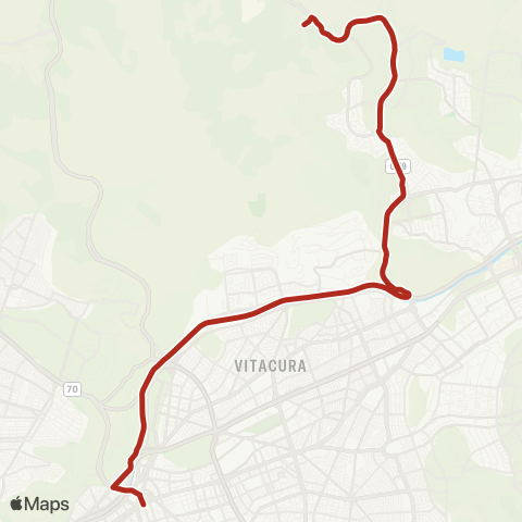 Red (M) Tobalaba - Camino Juan Pablo II map
