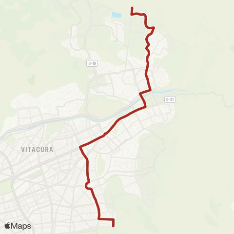 Red Vital Apoquindo - el Huinganal map