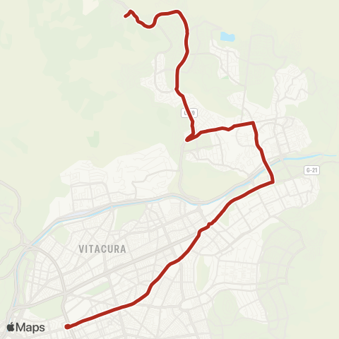 Red (M) Escuela Militar - los Bravos map