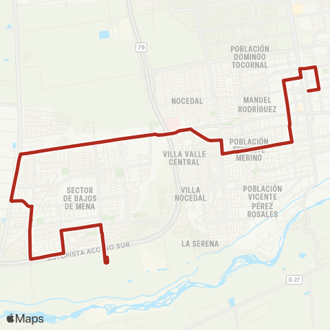 Red Villa Chiloe - (M) Plaza Puente Alto map