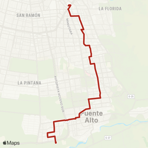 Red Bajos de Mena - (M) Bellavista de la Florida map