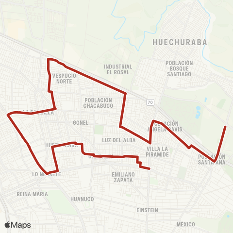 Red Palacio Riesco - Urmeneta map