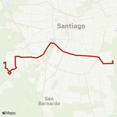 Red Maipu - la Florida map