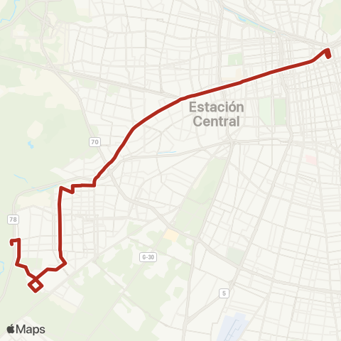 Red Villa los Heroes - Plaza Italia map