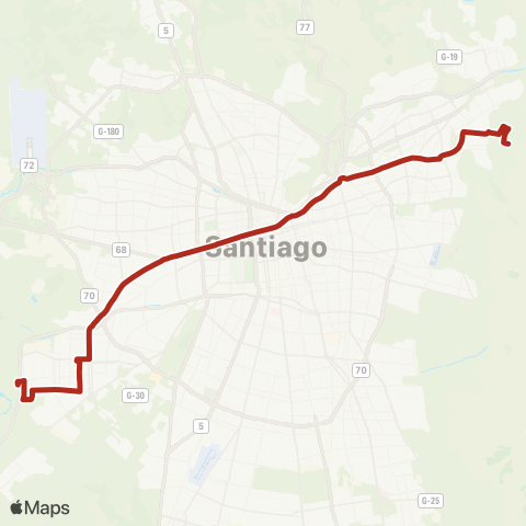 Red Maipu - San Carlos de Apoquindo map