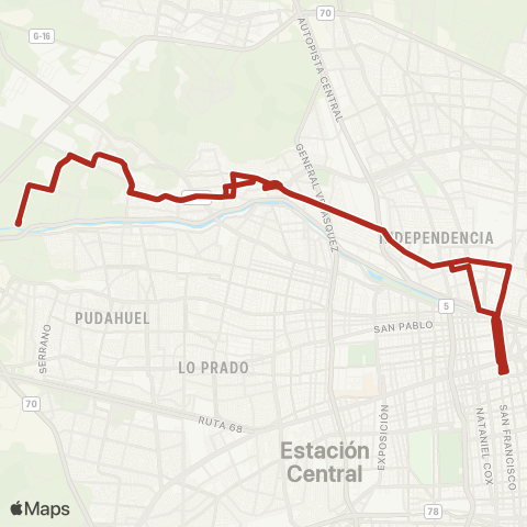 Red Renca - Centro map