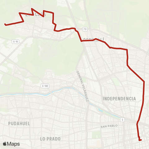 Red Centro - Quilicura map