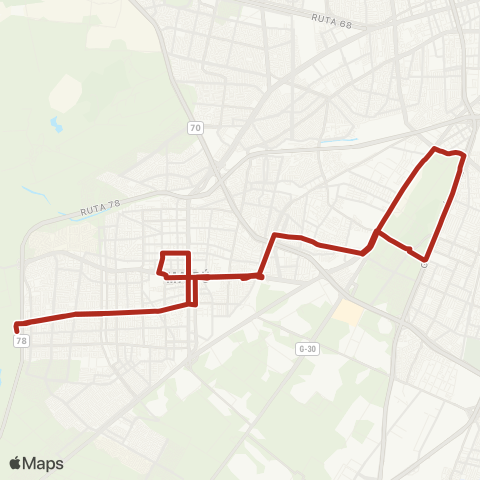 Red Avenida Portales - (M) Cerrillos map