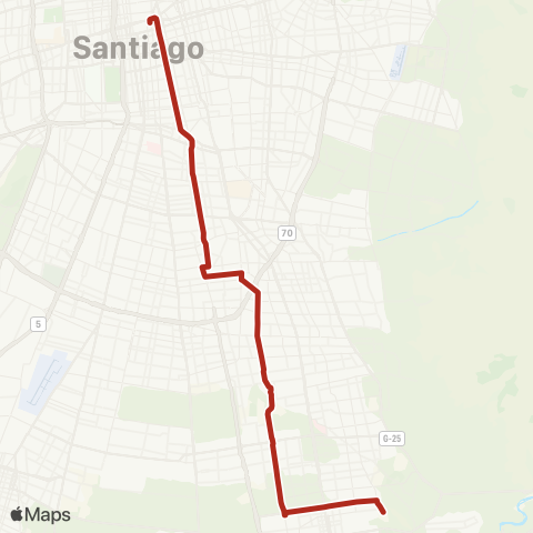 Red Alameda - Pie Andino map