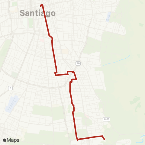 Red Alameda - Pie Andino map