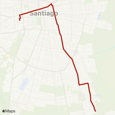 Red Estacion Central - Av. Mexico map