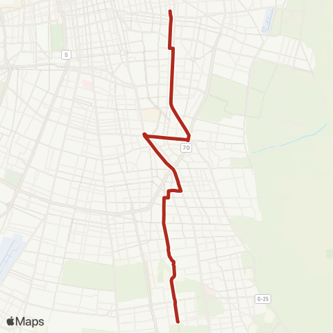 Red Ñuñoa - Gabriela map