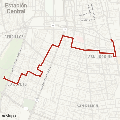 Red Jose Maria Caro - (M) Valdovinos map