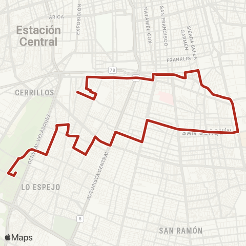 Red La Victoria - Portal Oeste map