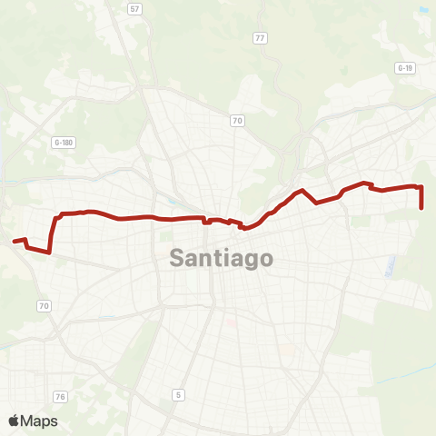 Red Av. la Estrella - Vital Apoquindo map