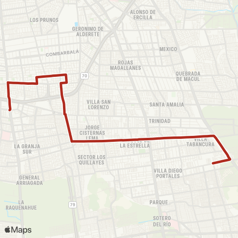 Red San Jose de la Estrella - (M) Santa Rosa map