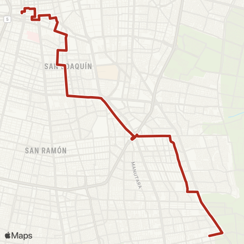 Red Av. la Florida - (M) Franklin map