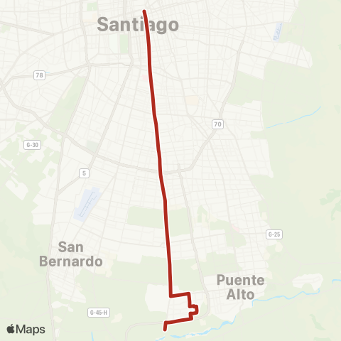 Red Alameda - el Volcan map