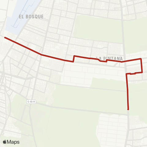 Red Estacion lo Blanco - Santa Rosa P.43 map