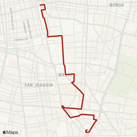 Red (M) Bellavista de la Florida - (M) Irarrazaval map