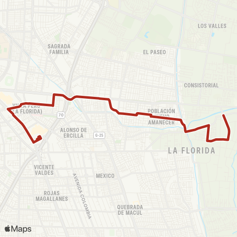 Red (M) Bellavista de la Florida - las Perdices map