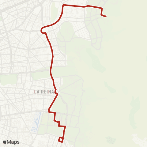 Red San Carlos de Apoquindo - Villa la Reina map