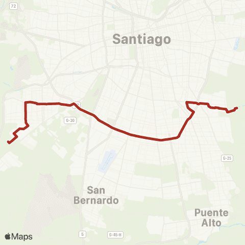 Red Maipu - la Florida map