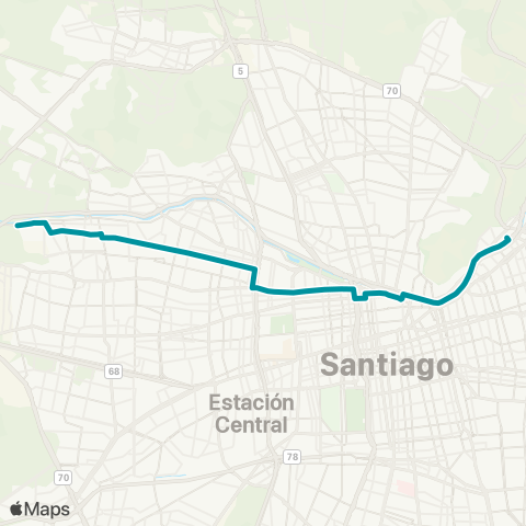 Red Cerro Navia - Santiago map