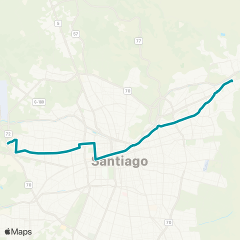 Red Pudahuel - Cantagallo map