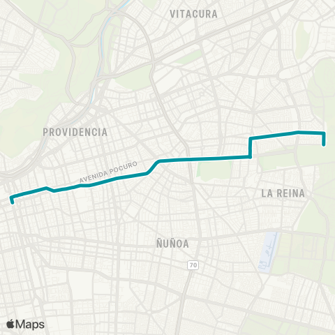 Red (M) Parque Bustamante - Fleming map