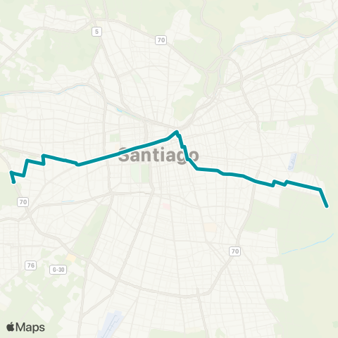 Red Pudahuel Sur - las Parcelas map