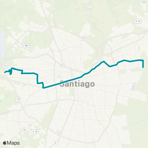 Red El Tranque - Colon map