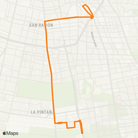 Red El Castillo - (M) Bellavista de la Florida map