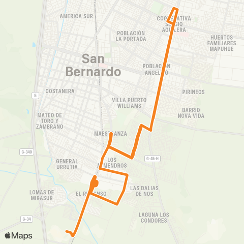 Red Mall Plaza Sur - (M) Hospital el Pino map