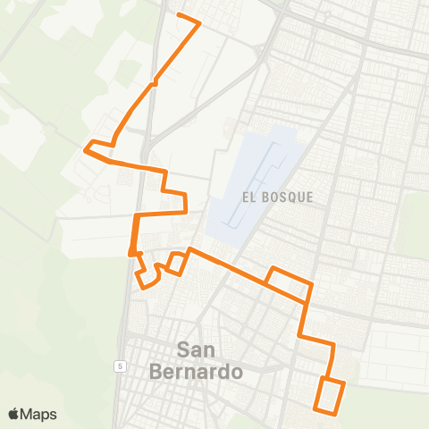 Red Lo Espejo - Santa Mercedes map
