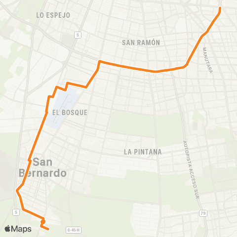 Red (M) Macul - Villa España map