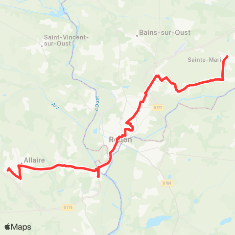 RED Sainte-Marie - Allaire map