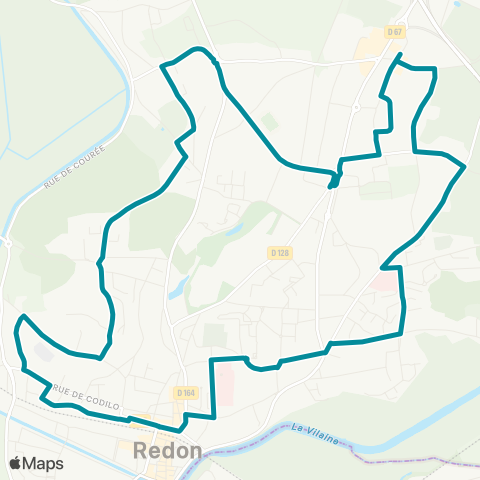 RED Navette Urbaine map