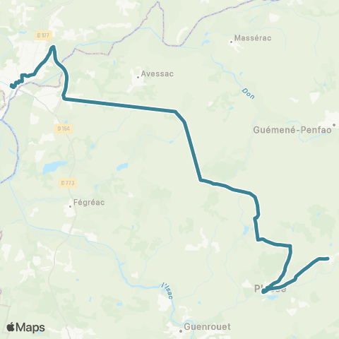 Redon Scolaire  map